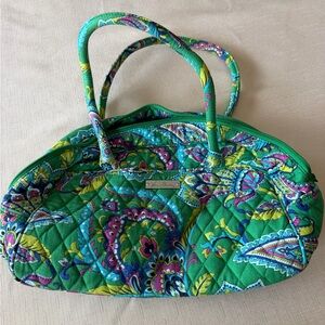 Vibrant Green Paisley Women's Bag